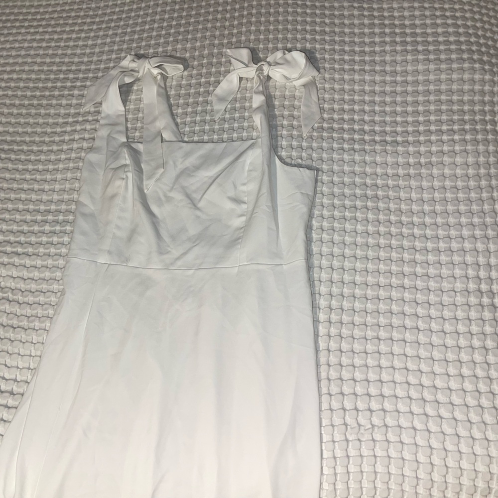 white midi dress